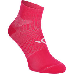 Chaussettes antidérapantes fitness rose
