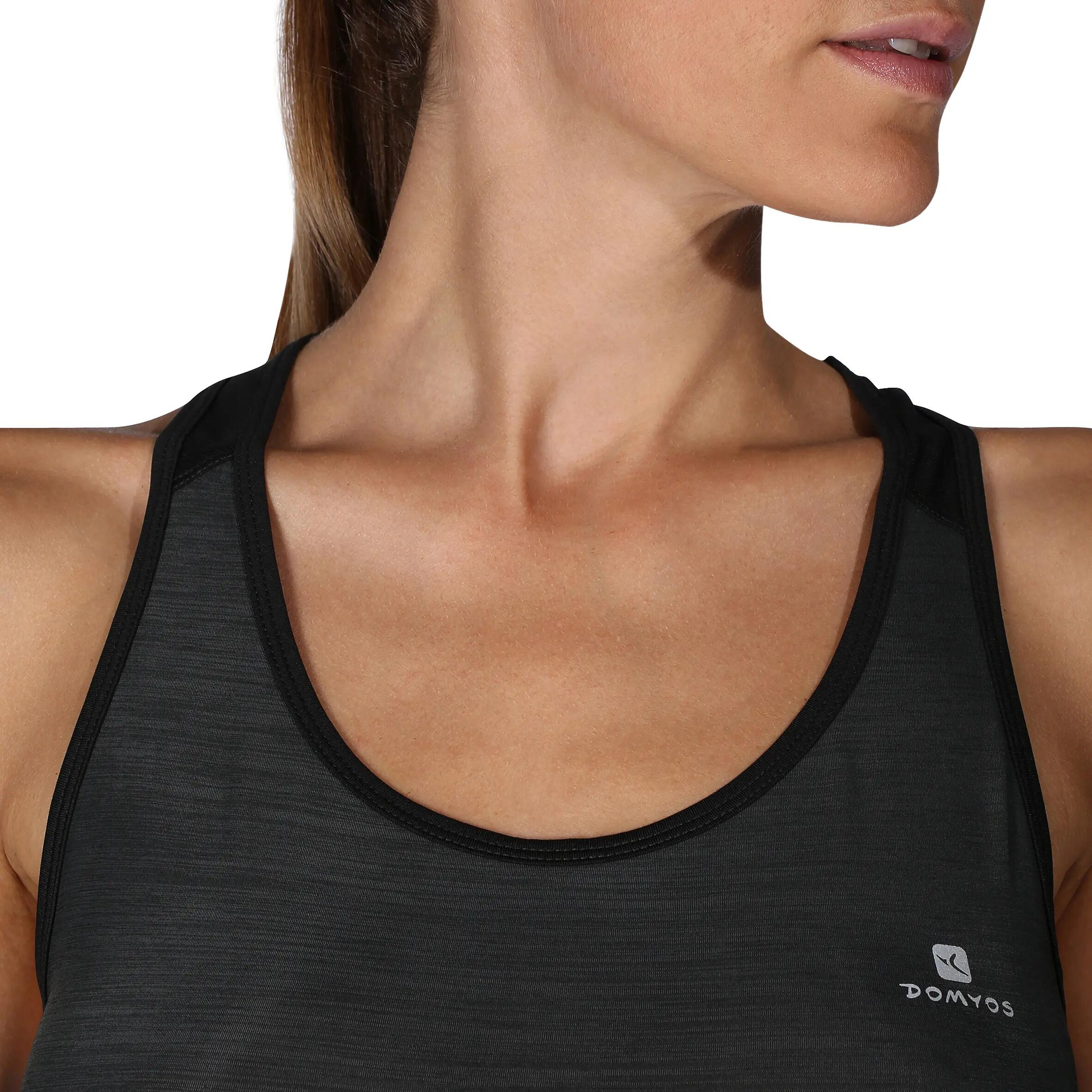Energy+ Women's Loose Fitness Tank Top - Black 6/13