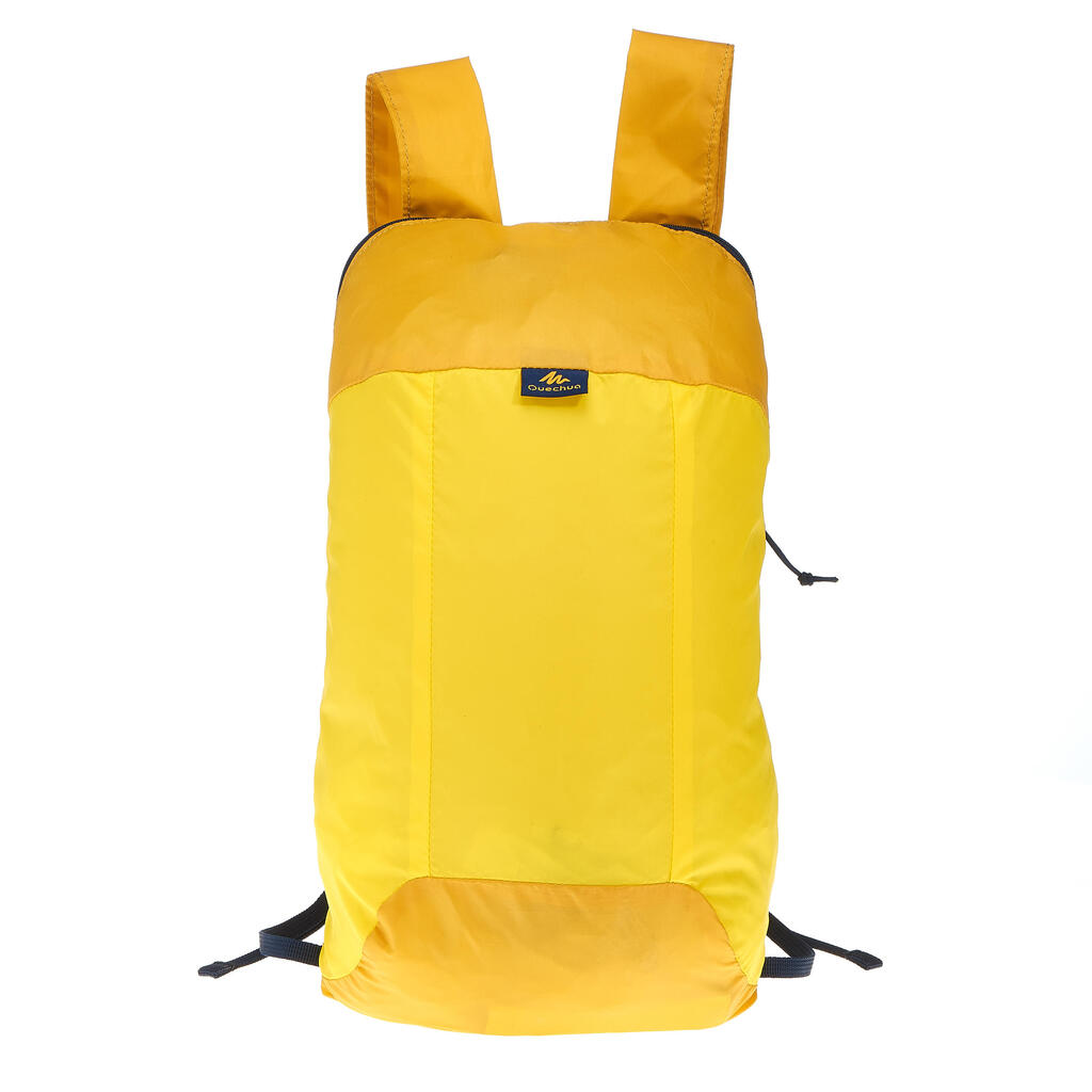 Rucksack Travel ultrakompakt 10 Liter gelb