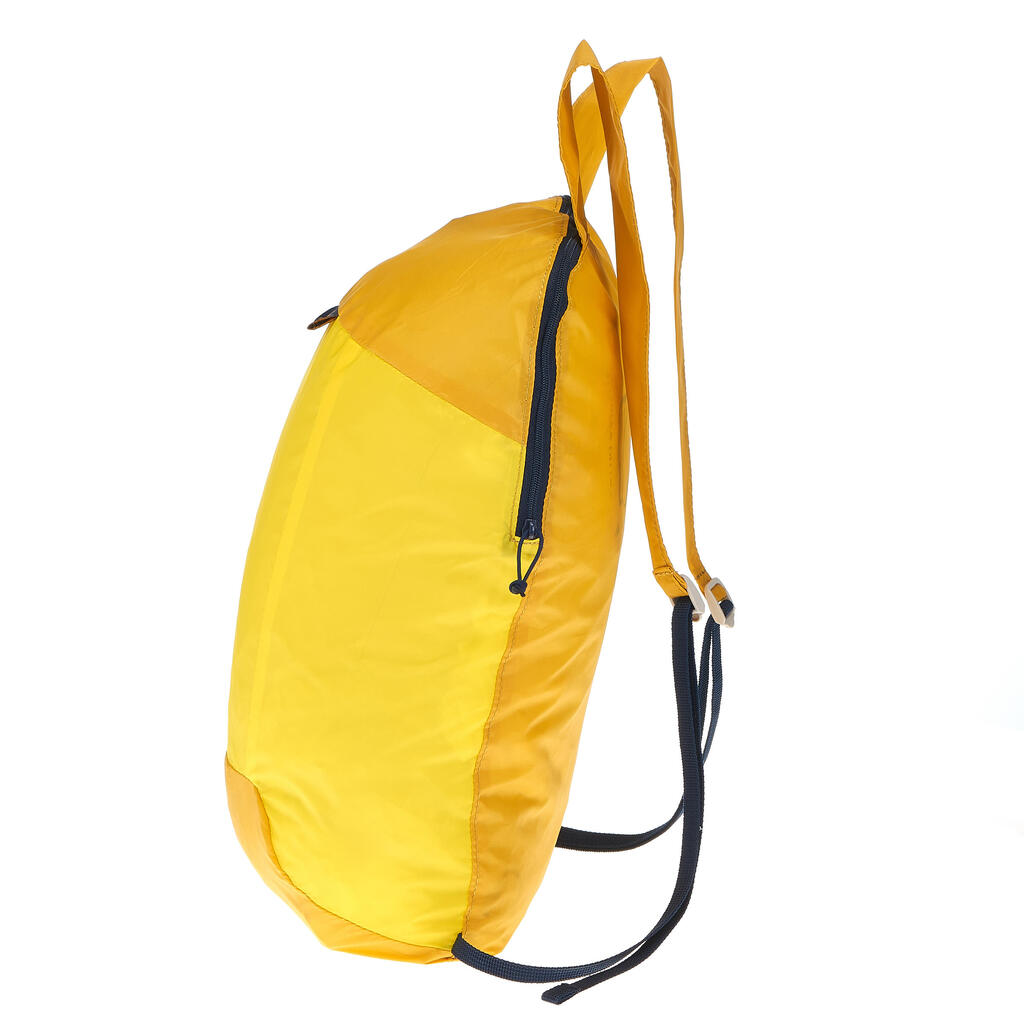 Rucksack Travel ultrakompakt 10 Liter gelb
