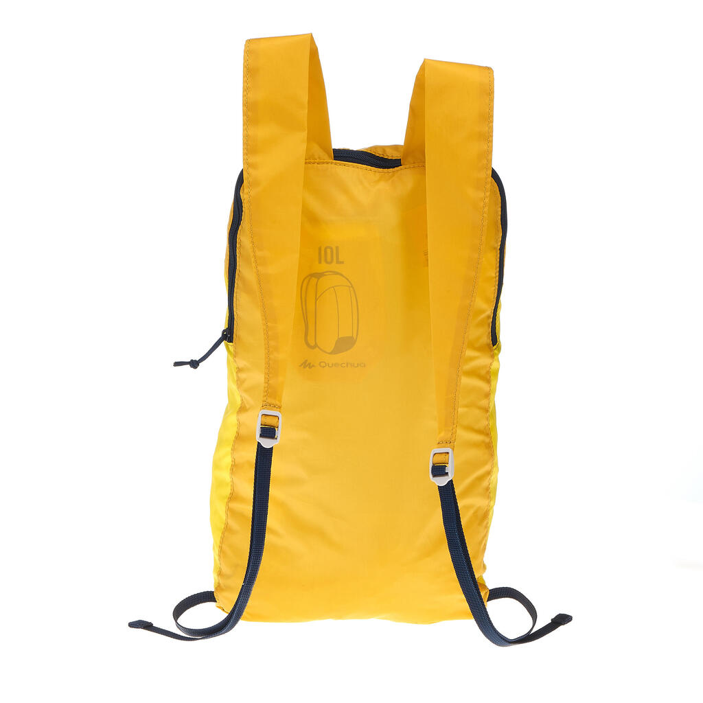 Rucksack Travel ultrakompakt 10 Liter gelb