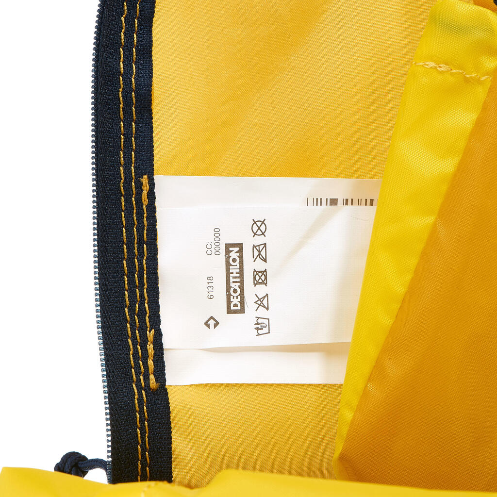 Rucksack Travel ultrakompakt 10 Liter gelb
