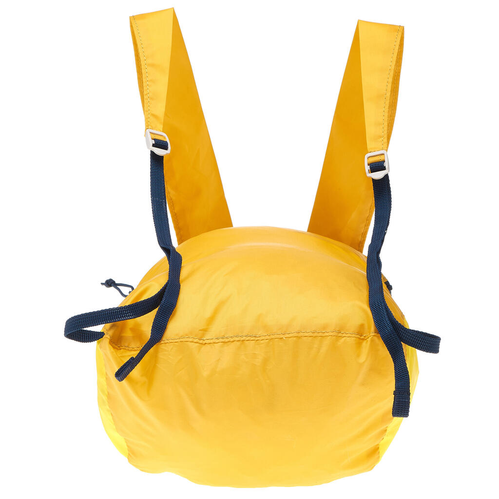 Rucksack Travel ultrakompakt 10 Liter gelb