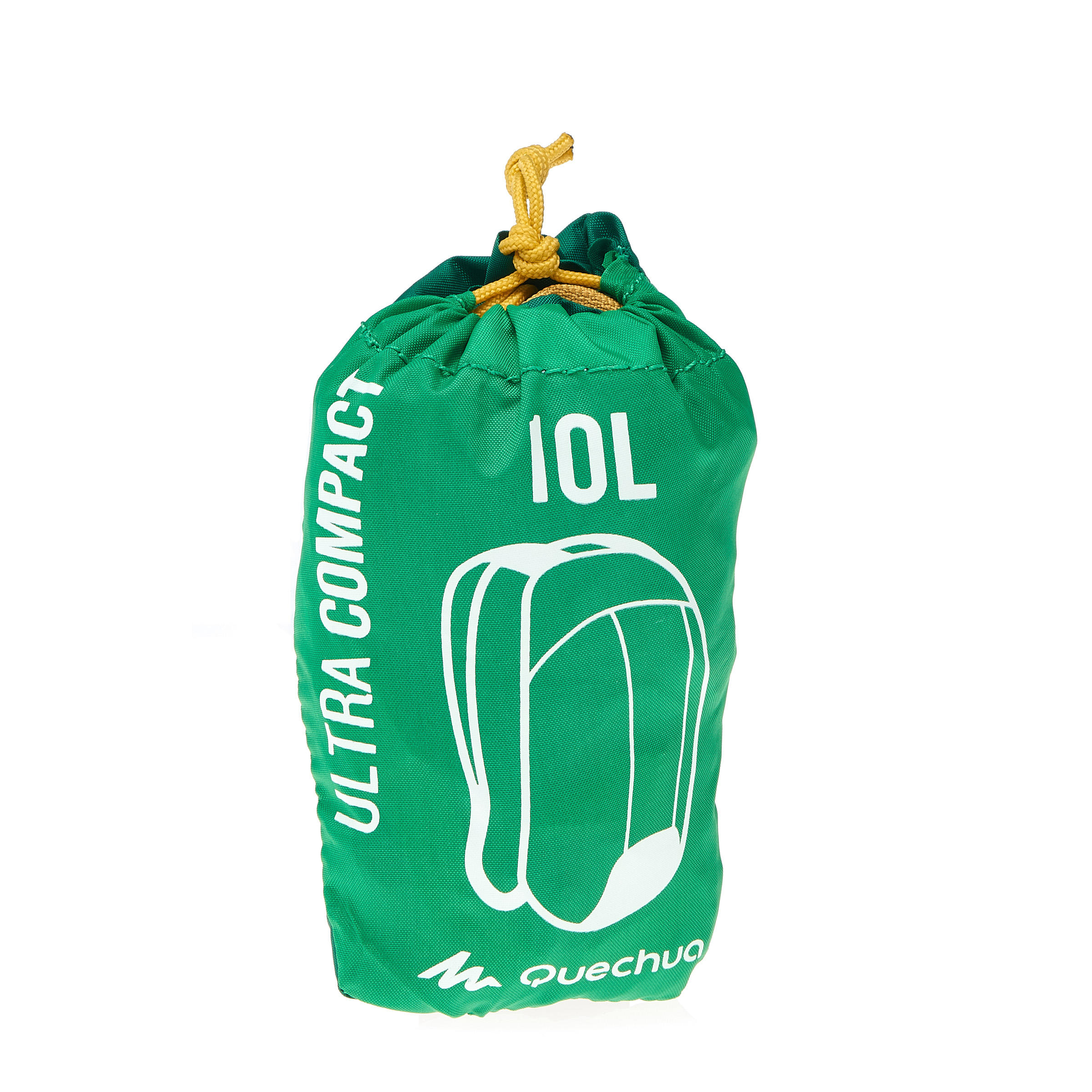 TRAVEL Ultra-Compact 10 Litre Rucksack - green - Decathlon