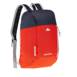 Morral de excursionismo para niños Arpenaz Kid rojo y gris