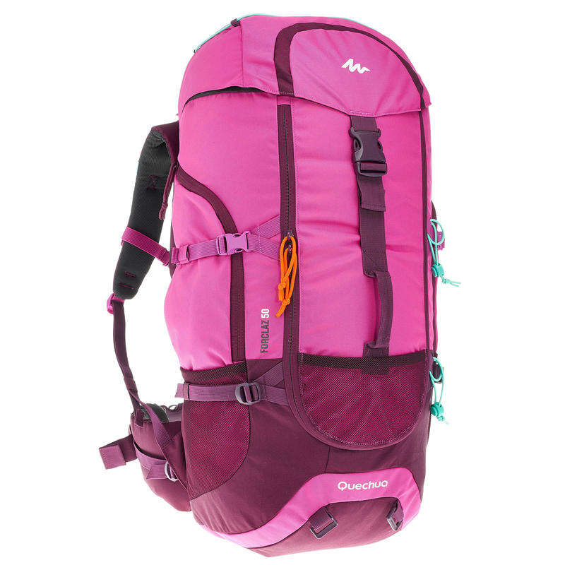 Forclaz 50-Litre Trekking Backpack - Mauve Forclaz 50-Litre Trekking Backpack - Mauve
