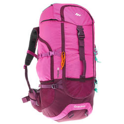 Sac à dos Trekking forclaz 50 litres mauve