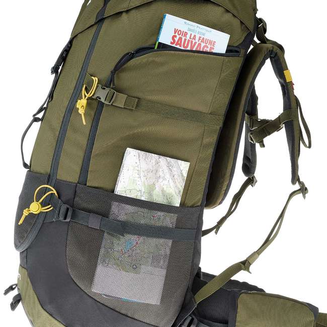 Backpacking Rucksack Forclaz 70 Liter khaki QUECHUA Decathlon Österreich