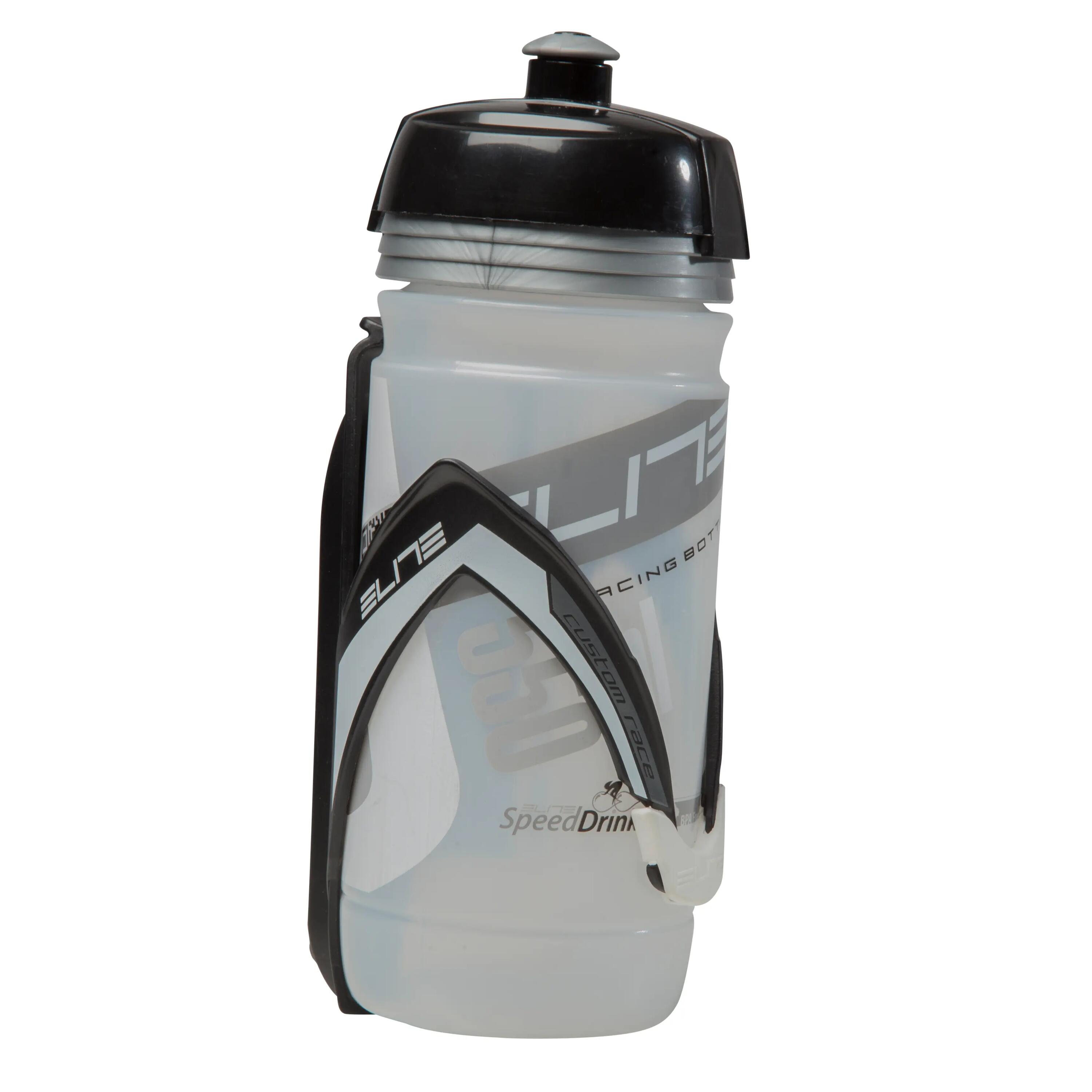 Custom Race Water Bottle Cage - Black/White 4/4