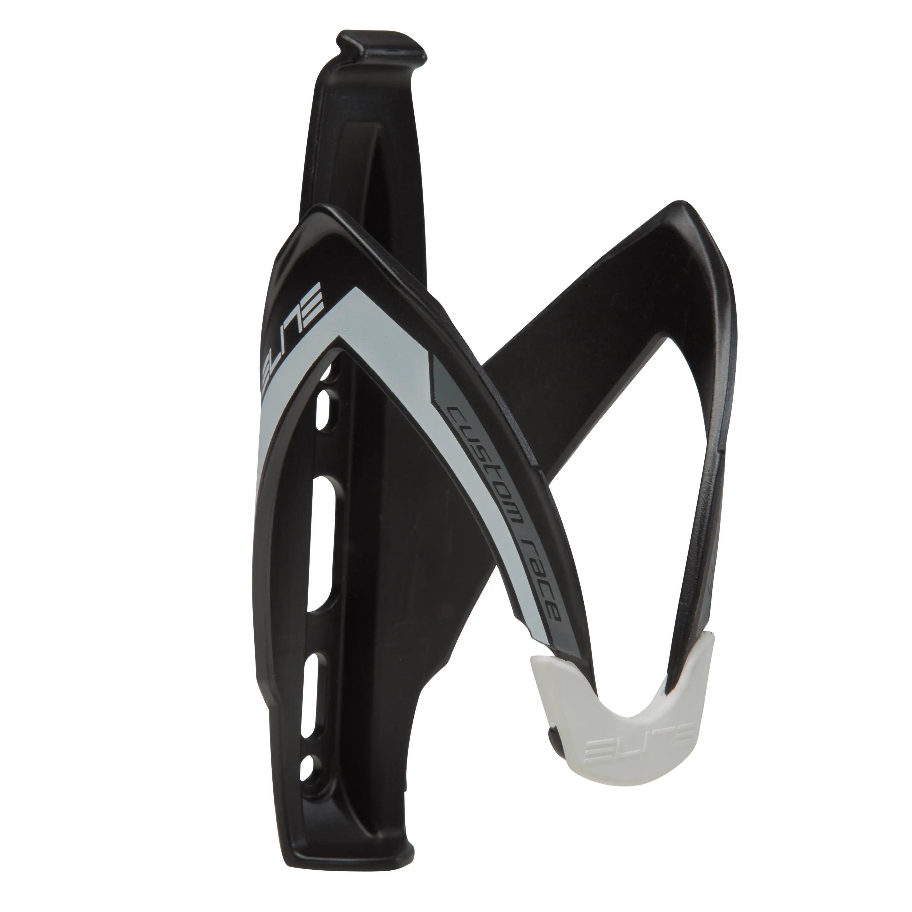 Custom Race Water Bottle Cage - Black/White 2/4