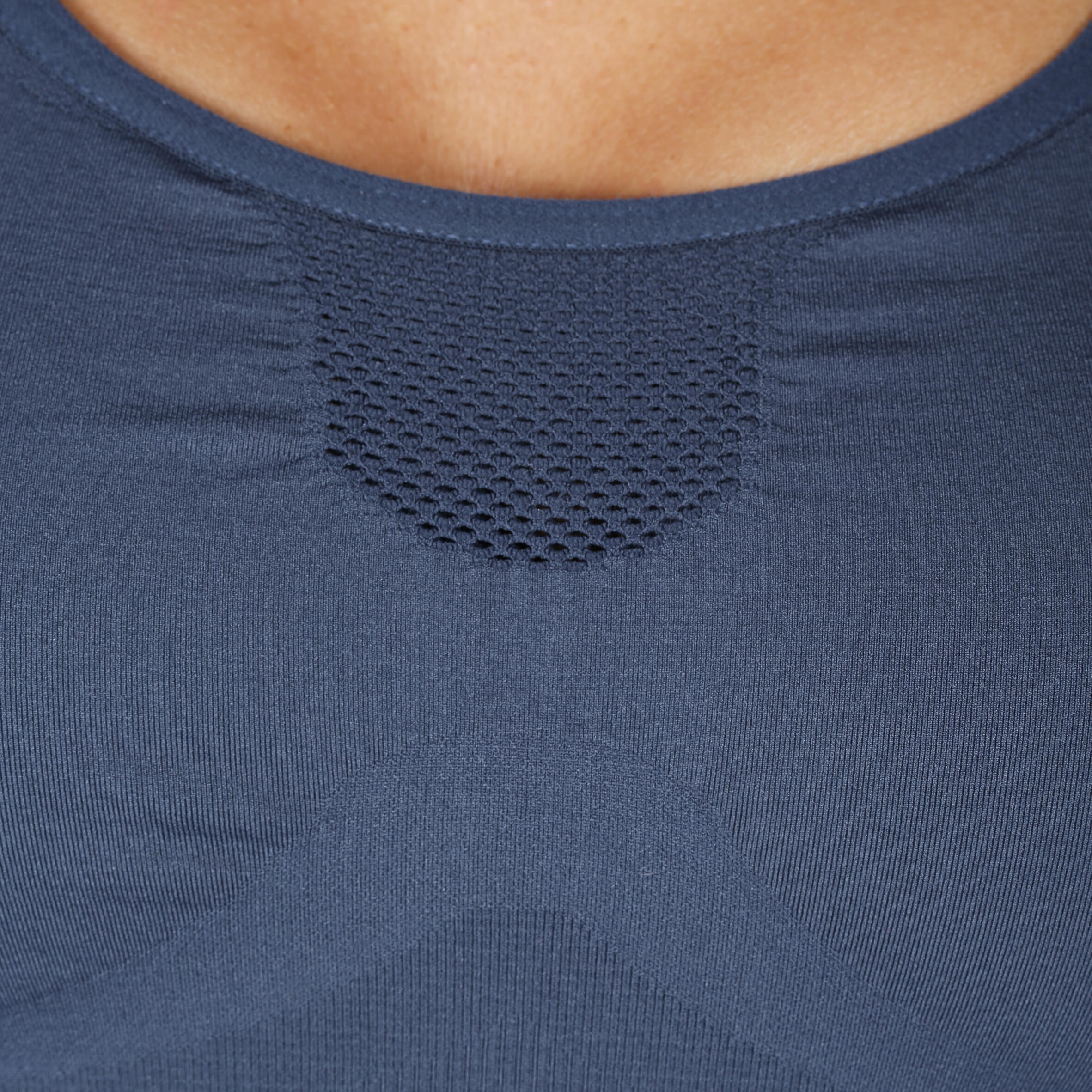 Yoga+ Women's Seamless Crop Top - Blue 9/13