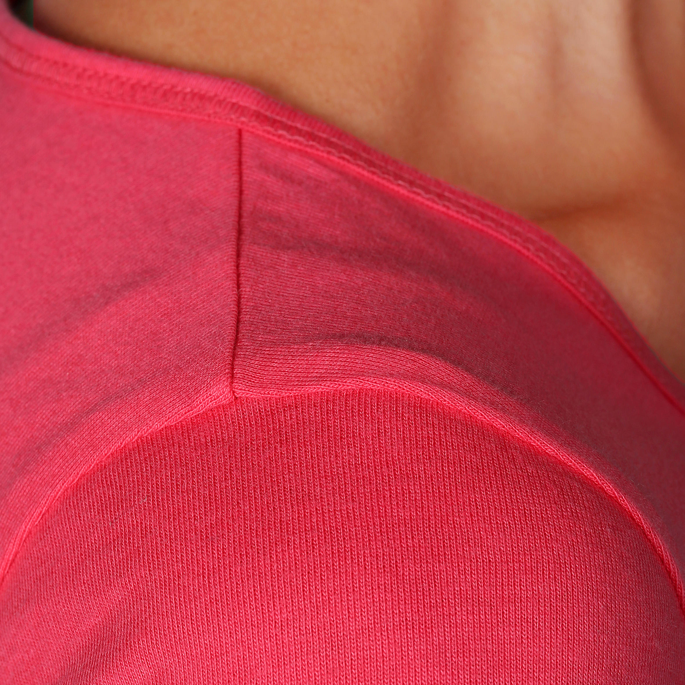 Sportee 100 Women's Short-Sleeved Gym & Pilates T-Shirt - Pink 7/10