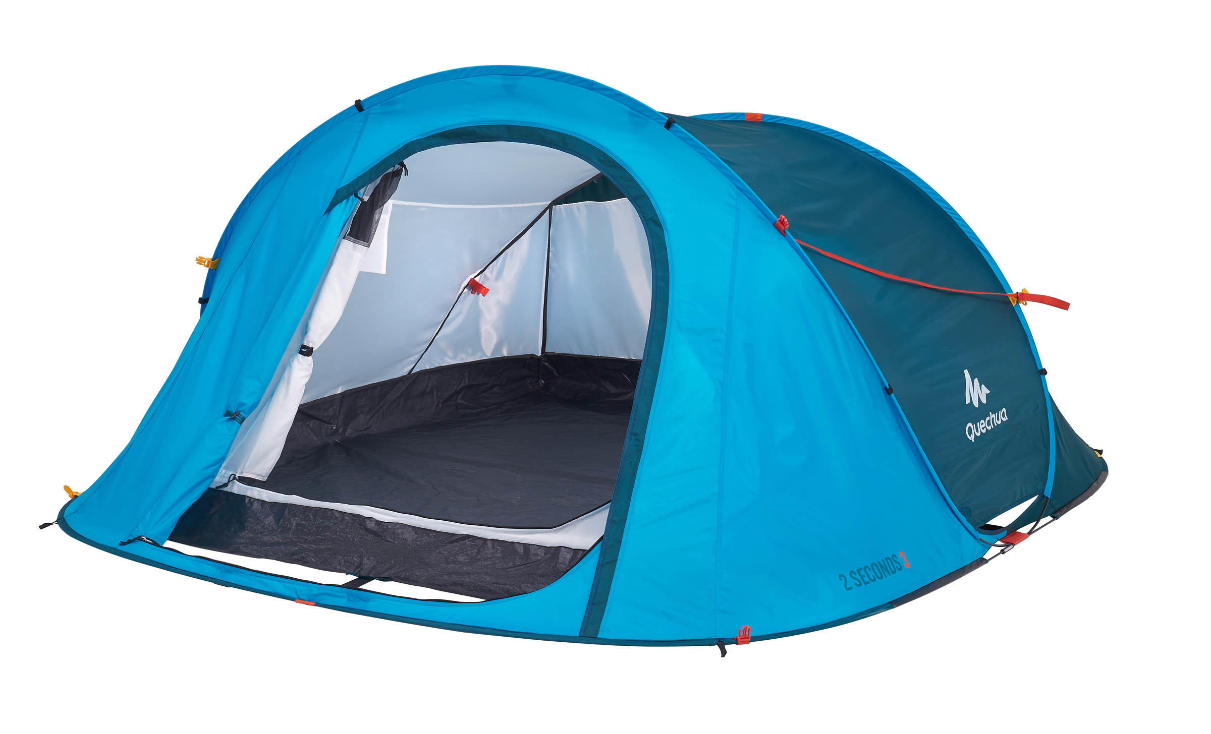 QUECHUA Camping Tent 2 SECONDS | 3 People - Blue