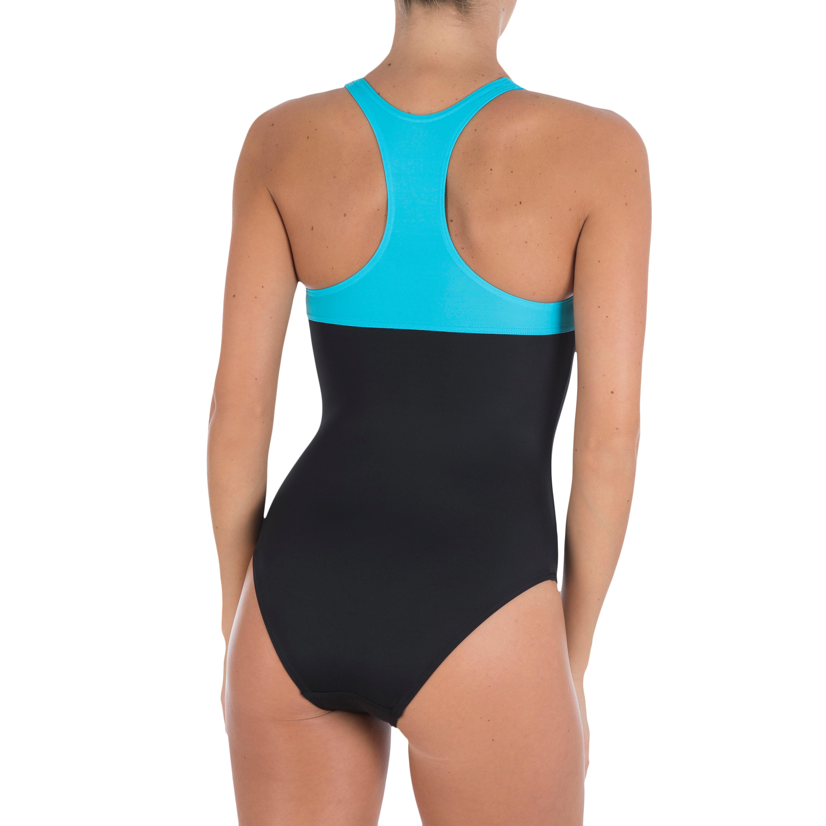 Leony Women's One-Piece Swimsuit - Black Blue 2/5