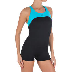 Maillot de bain de natation forme shorty une pièce femme ...