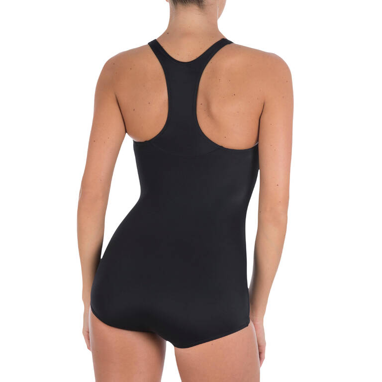Leony Shortcut Women's One-Piece Swimsuit - Black