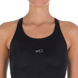 Leony Shortcut Women's One-Piece Swimsuit - Black