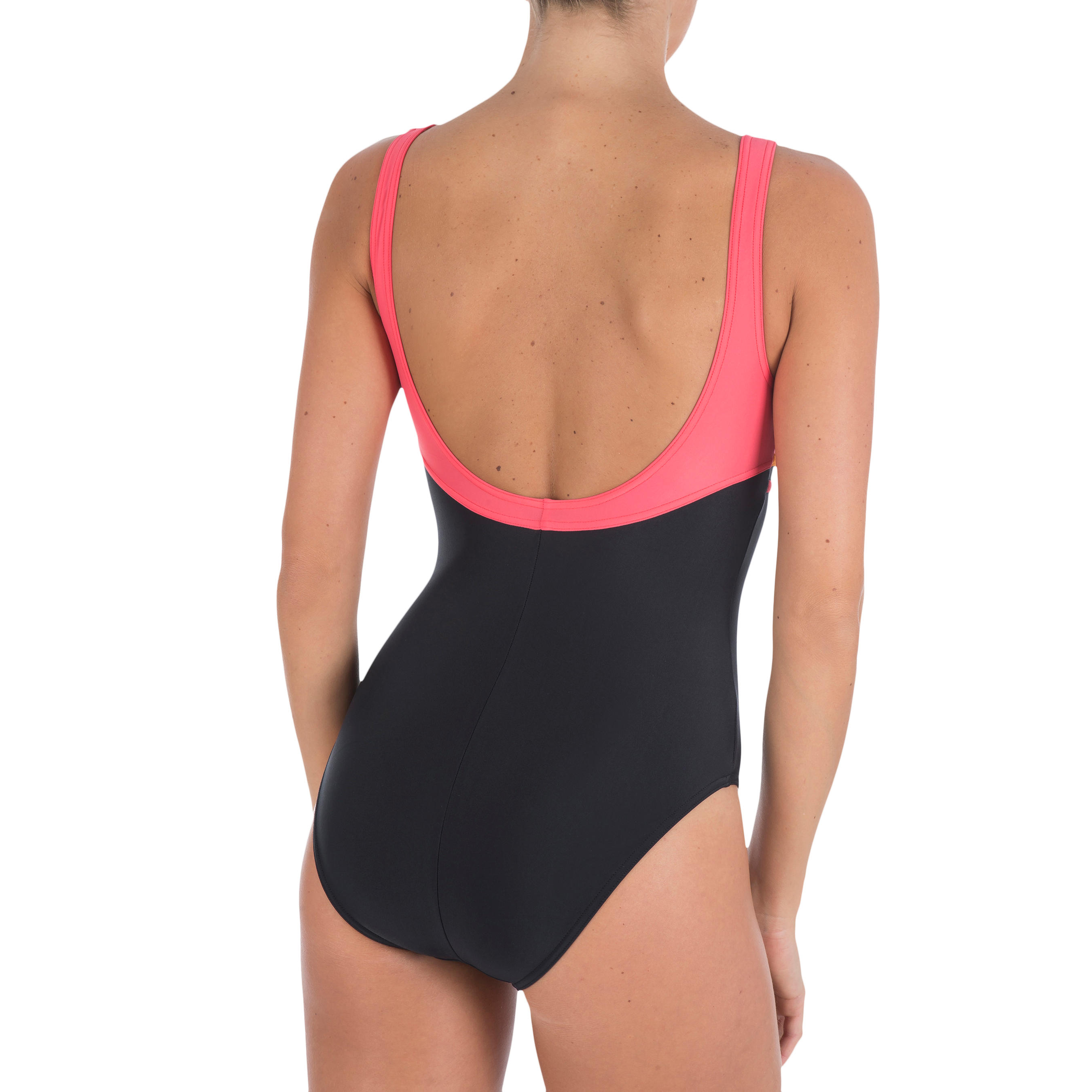 Loran Women's One-Piece Swimsuit - Black Coral 2/4