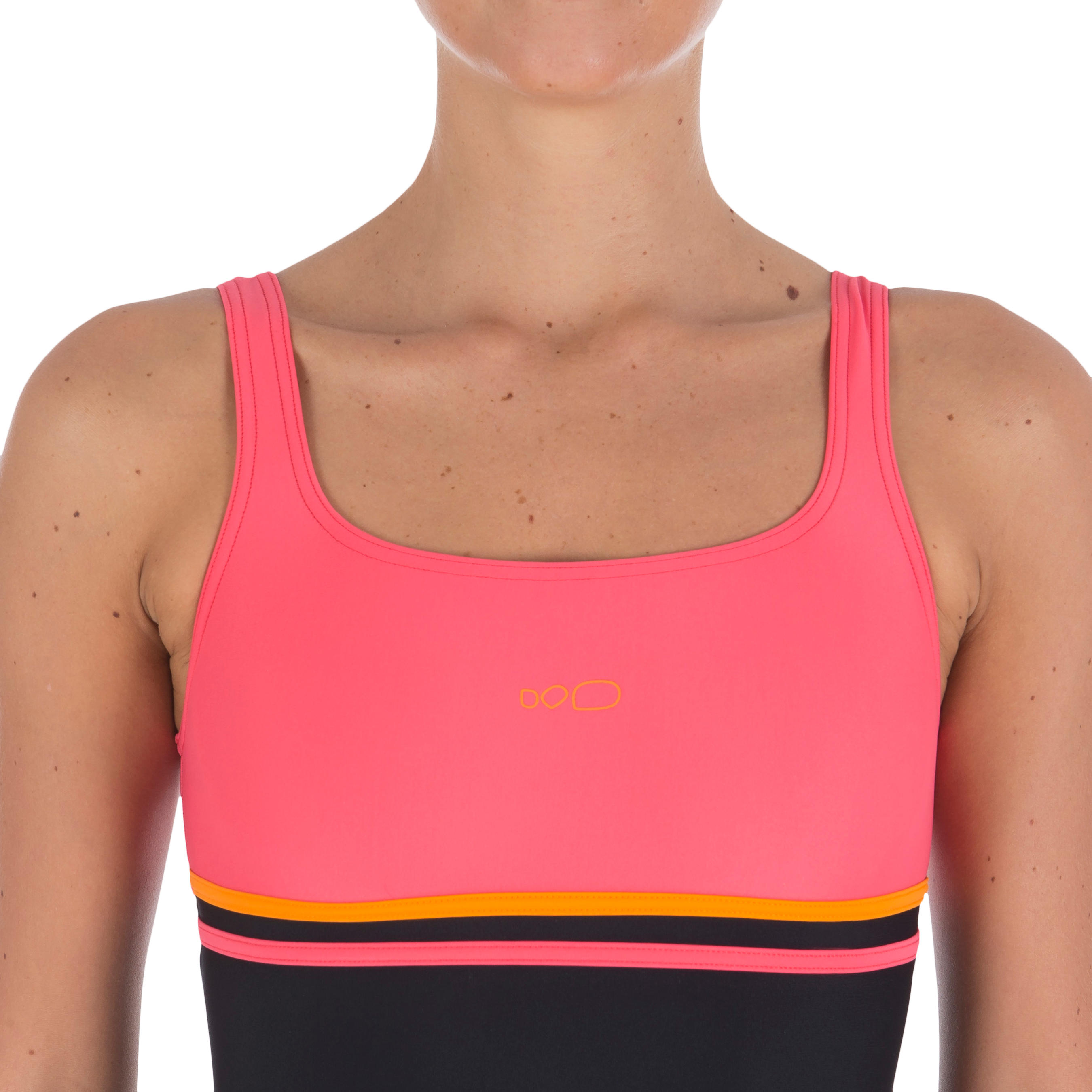Loran Women's One-Piece Swimsuit - Black Coral 4/4