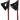 Nordic walking poles PW P500 - red / black