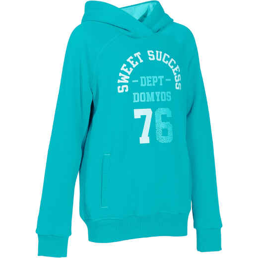 
      Girls' Fitness Hoodie - Blue Print
  