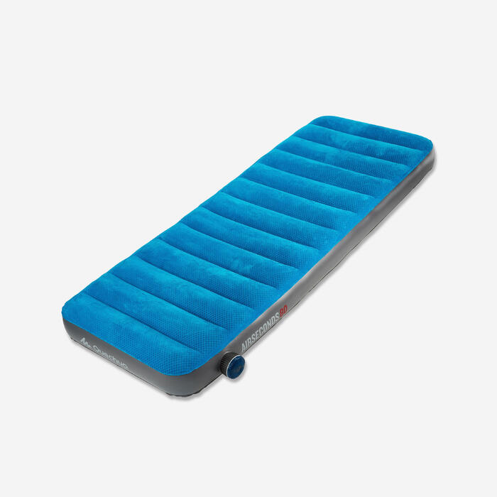 Nature Hiking 1 Person Inflatable Camping Mattress Quechua 80CM Blue