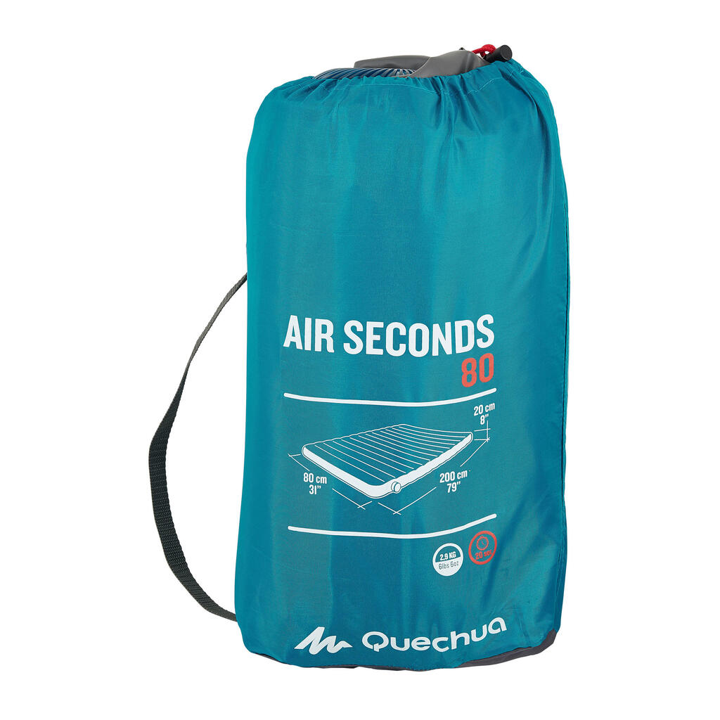 COLCHÓN DE CAMPING INFLABLE AIR SECONDS 80 CM 1 PERSONA 