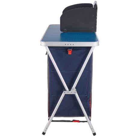 FOLDING, COMFORTABLE KITCHEN UNIT FOR CAMPING