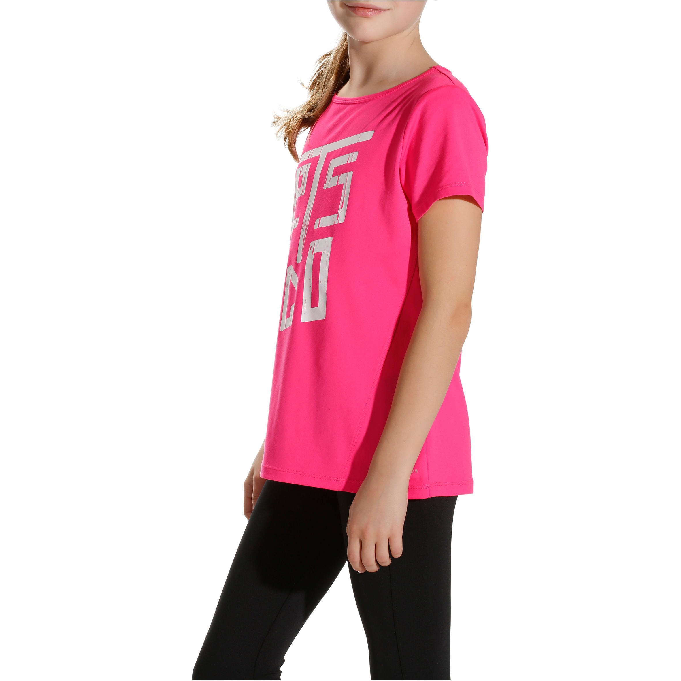 Energy Girls' Fitness Print T-Shirt - Pink 5/11