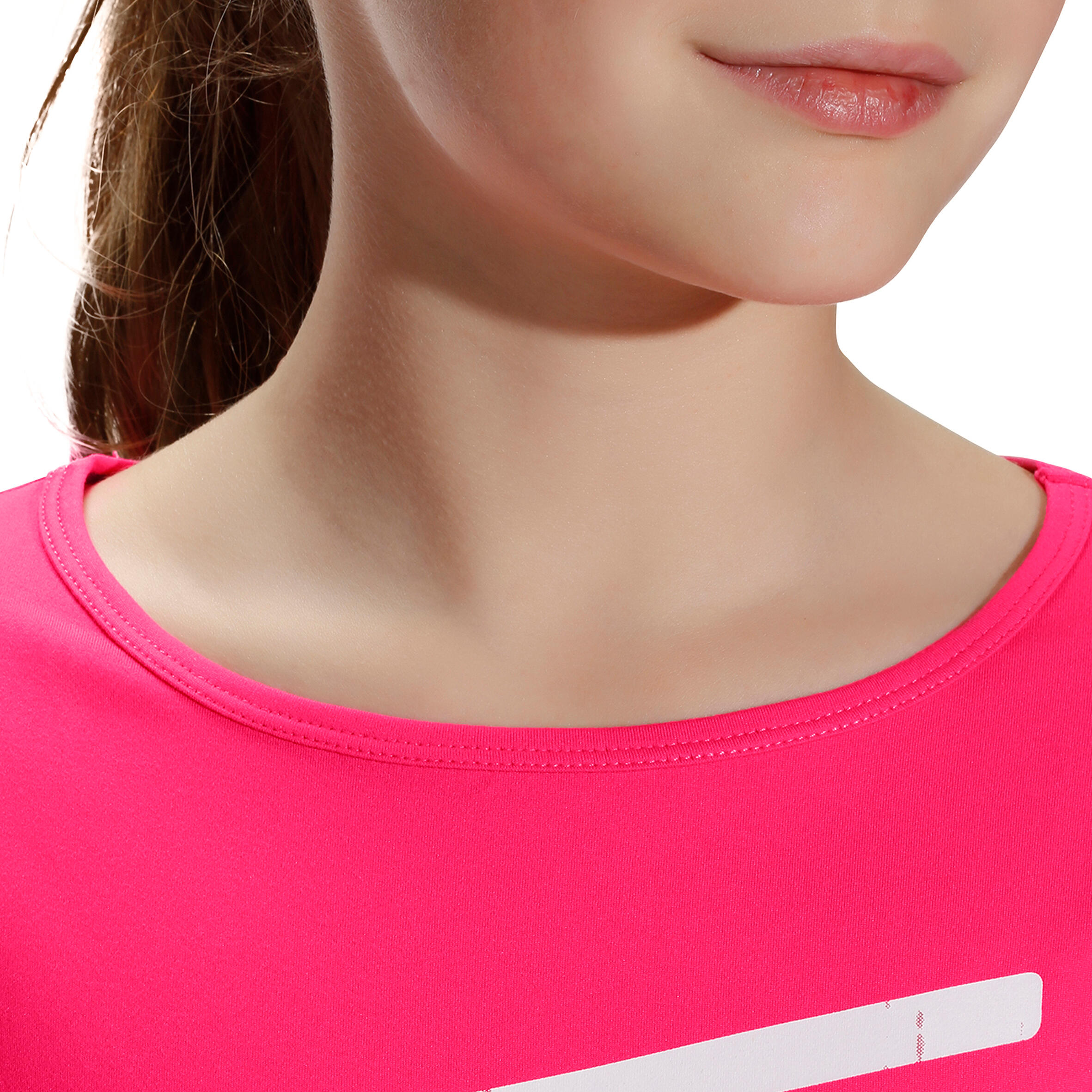 Energy Girls' Fitness Print T-Shirt - Pink 6/11