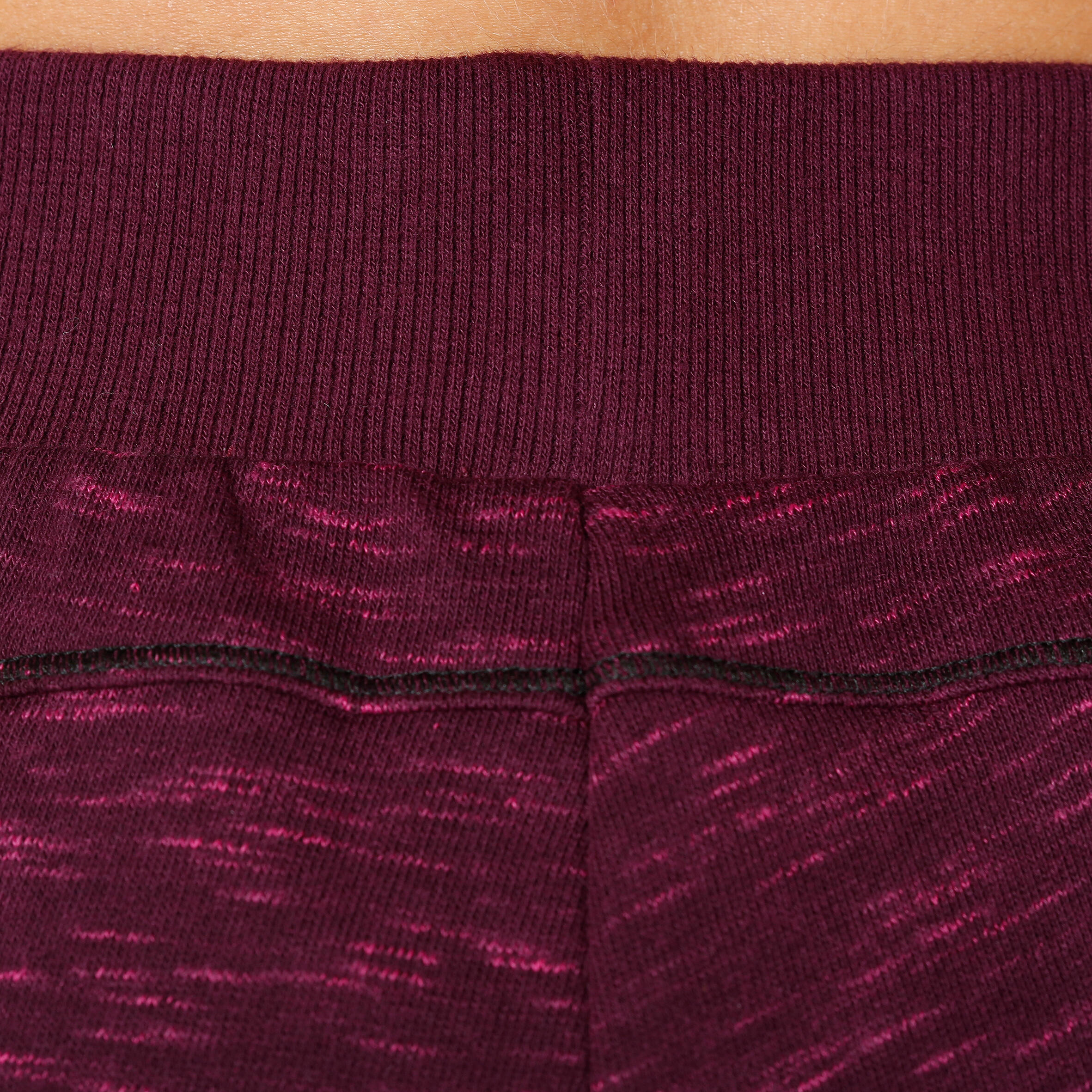 Girls' Gym French Terry Bottoms - Burgundy 8/10
