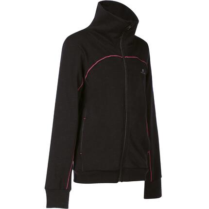 Veste FT COMFORT fitness fille noir