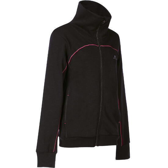 Veste FT COMFORT fitness fille noir