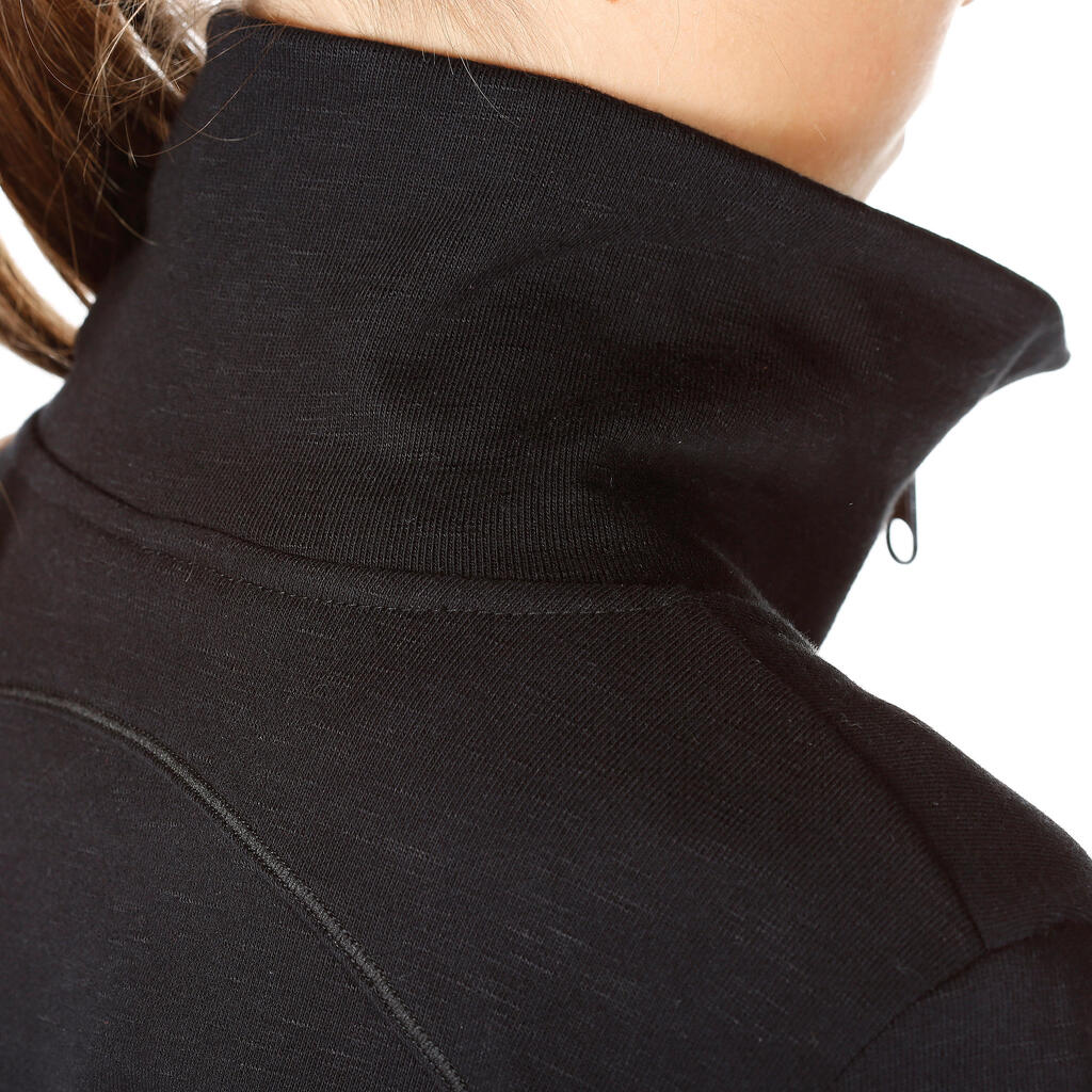 Sportjacke French Terry Kinder violett