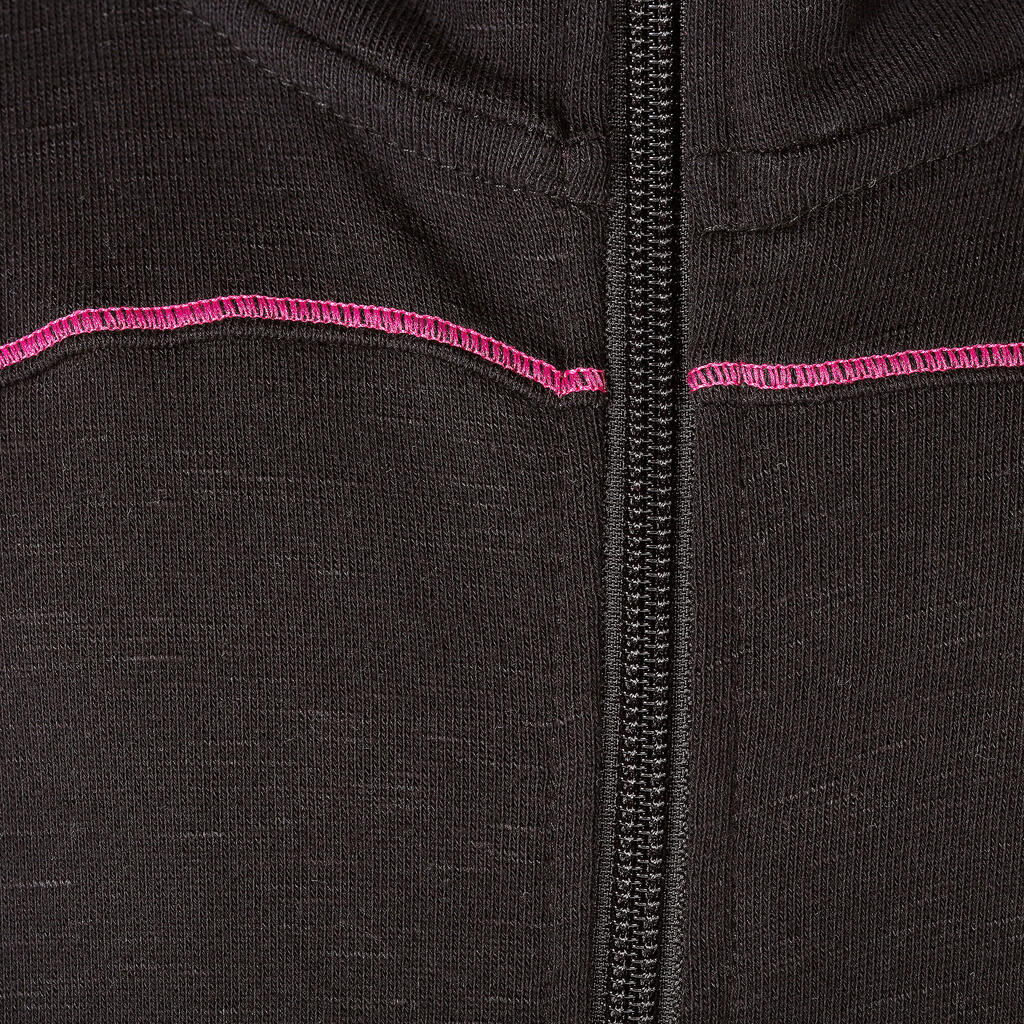 Sportjacke French Terry Kinder violett