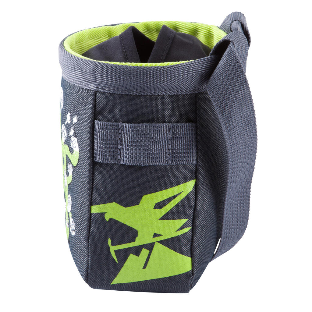 CHALK BAG CHALK BARRIER SIZE L BLACK-GREEN