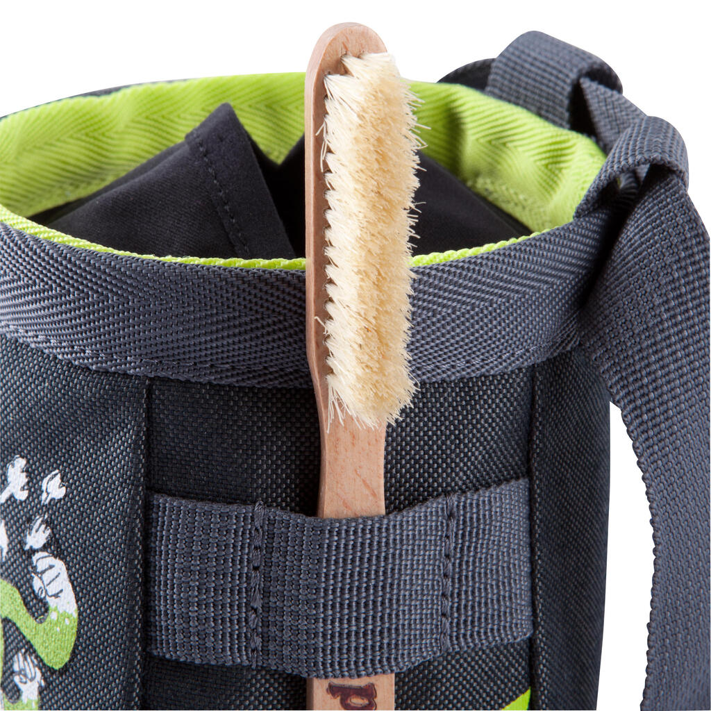 CHALK BAG CHALK BARRIER SIZE L BLACK-GREEN