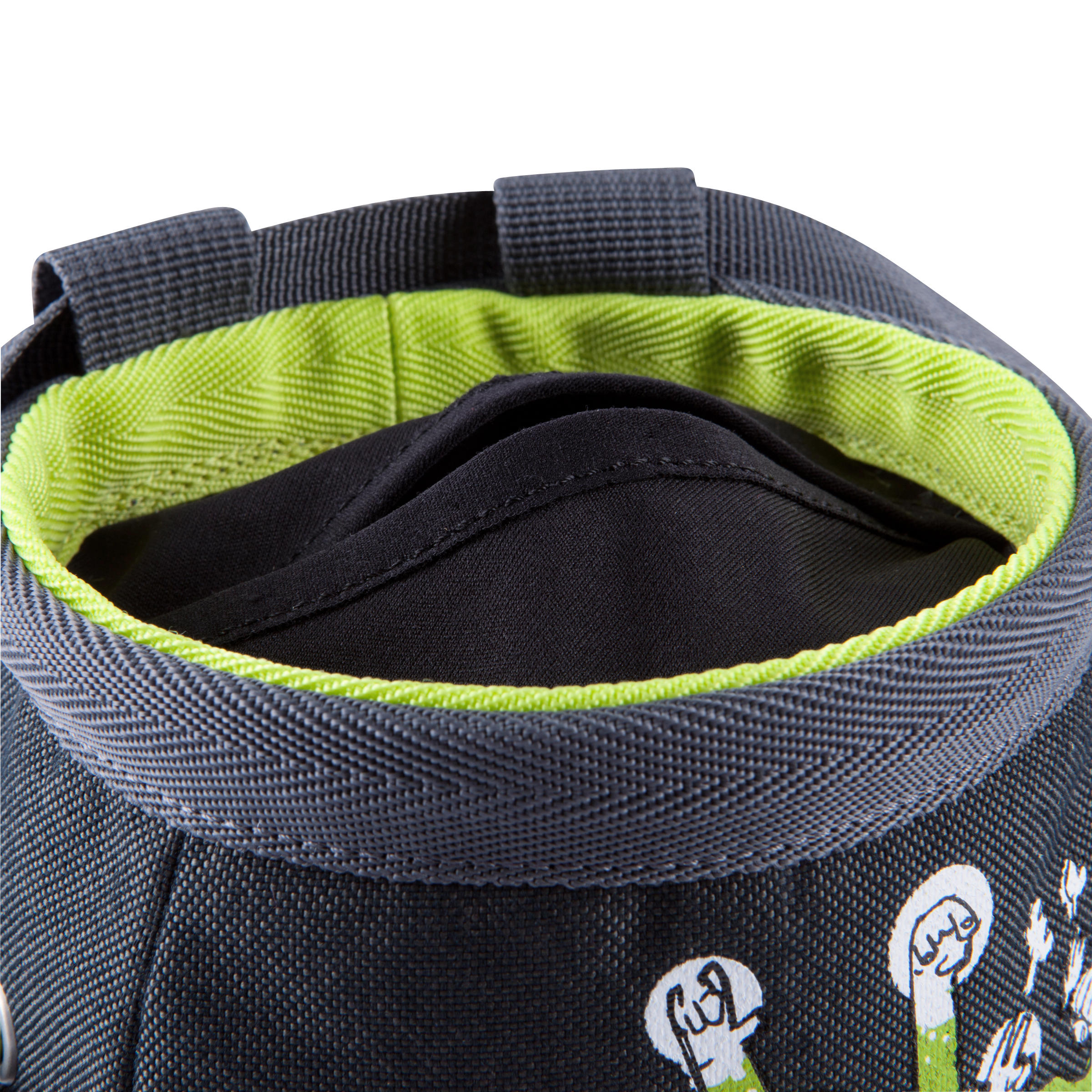 CHALK BAG CHALK BARRIER SIZE L BLACK-GREEN 6/14