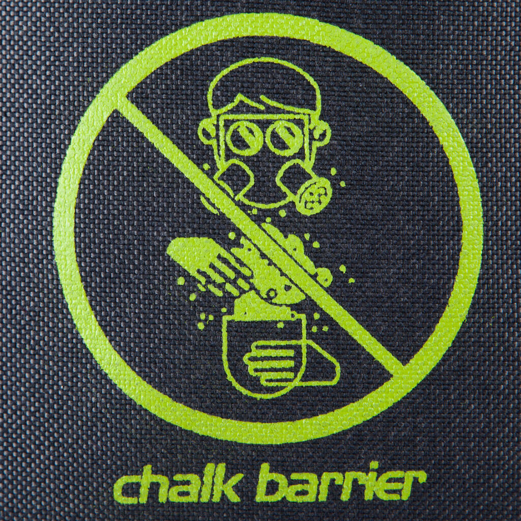 CHALK BAG CHALK BARRIER SIZE L BLACK-GREEN