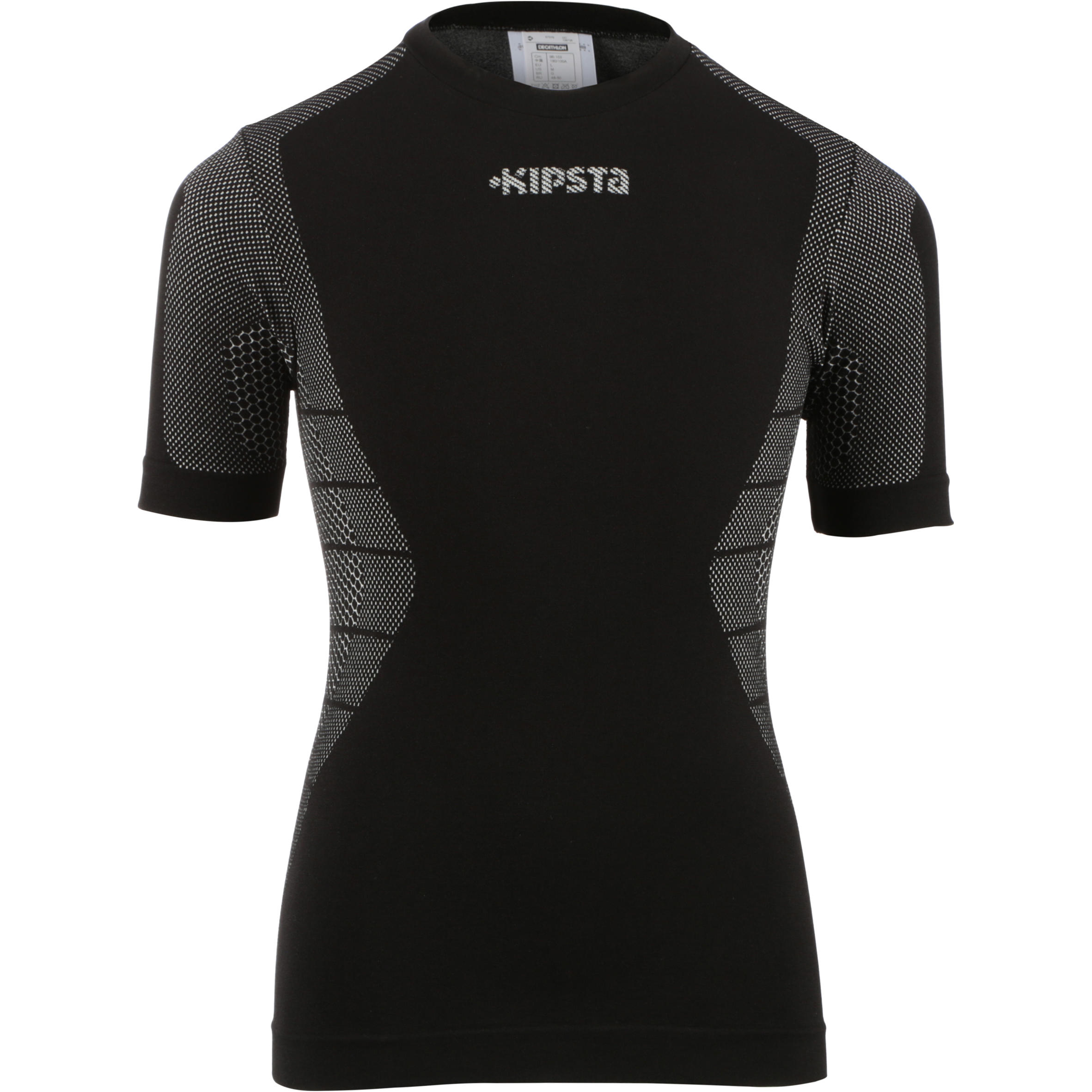Keepdry 500 Kids Breathable Long Sleeve Base Layer - Black 2/9