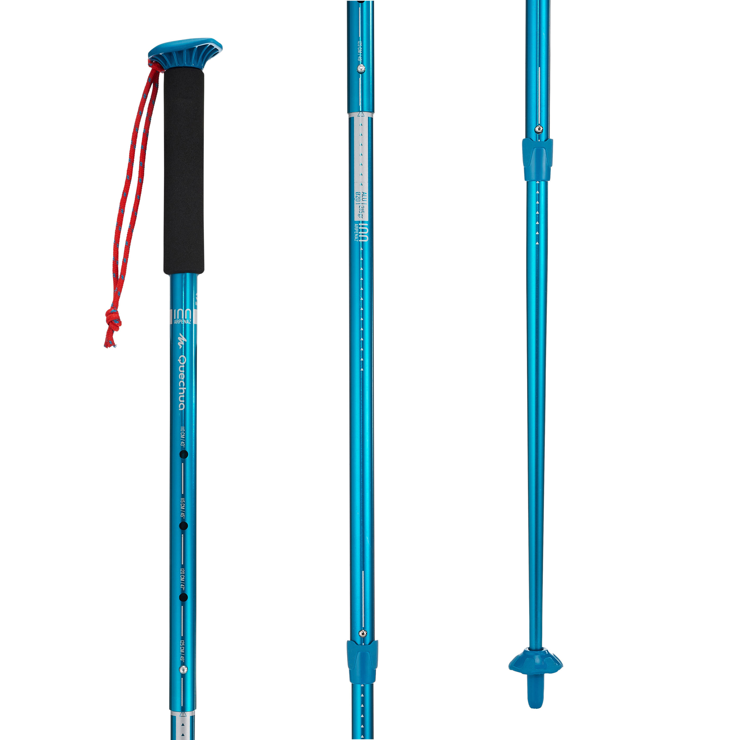 FORCLAZ 1 Arpenaz 100 Hiking Pole - Blue