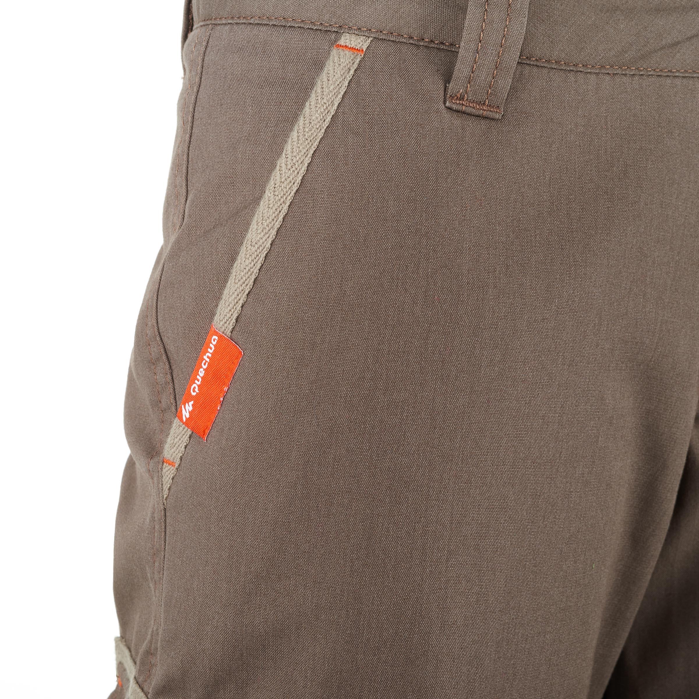 Hike 500 Boys' Hiking Shorts - Brown 11/16
