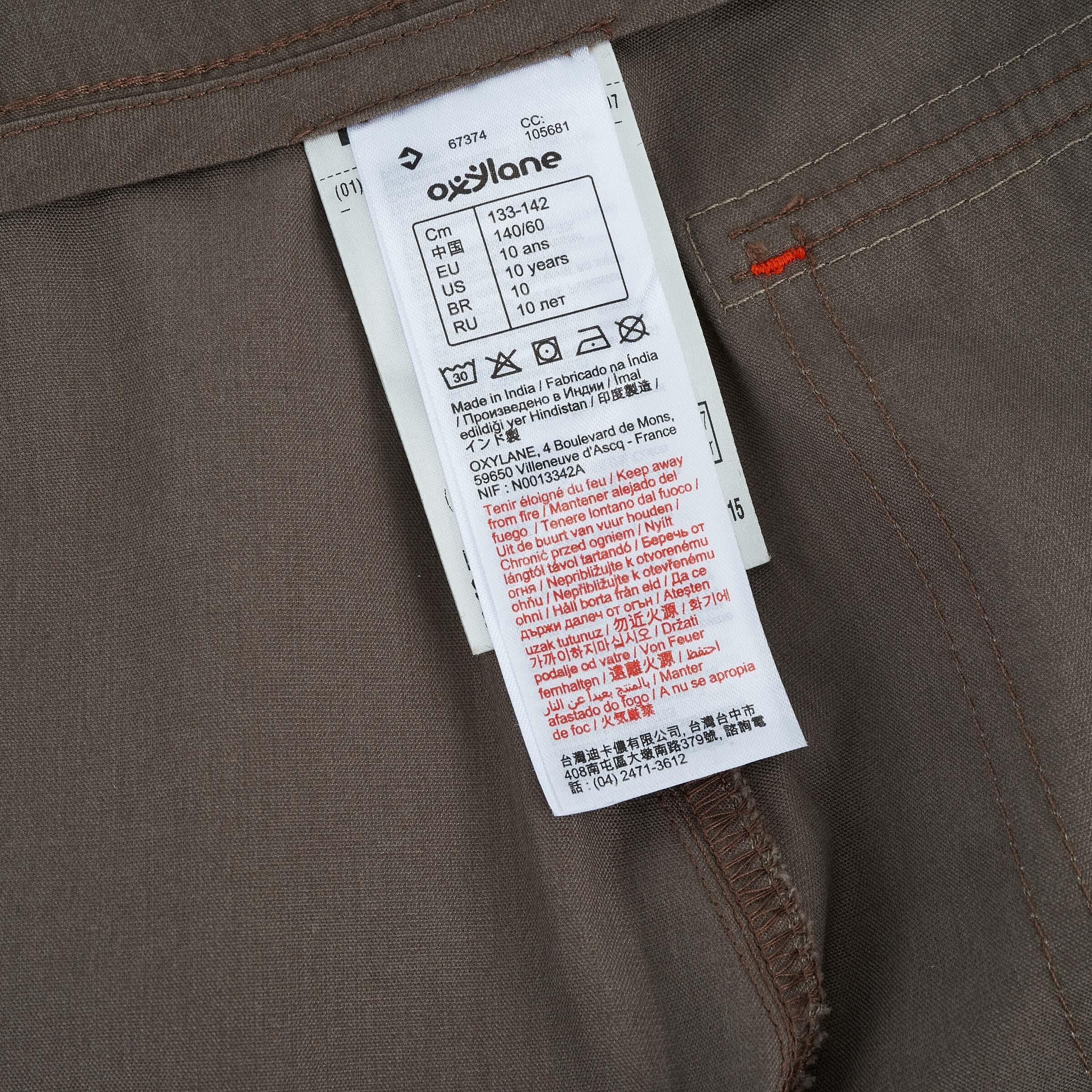 Hike 500 Boys' Hiking Shorts - Brown 8/16
