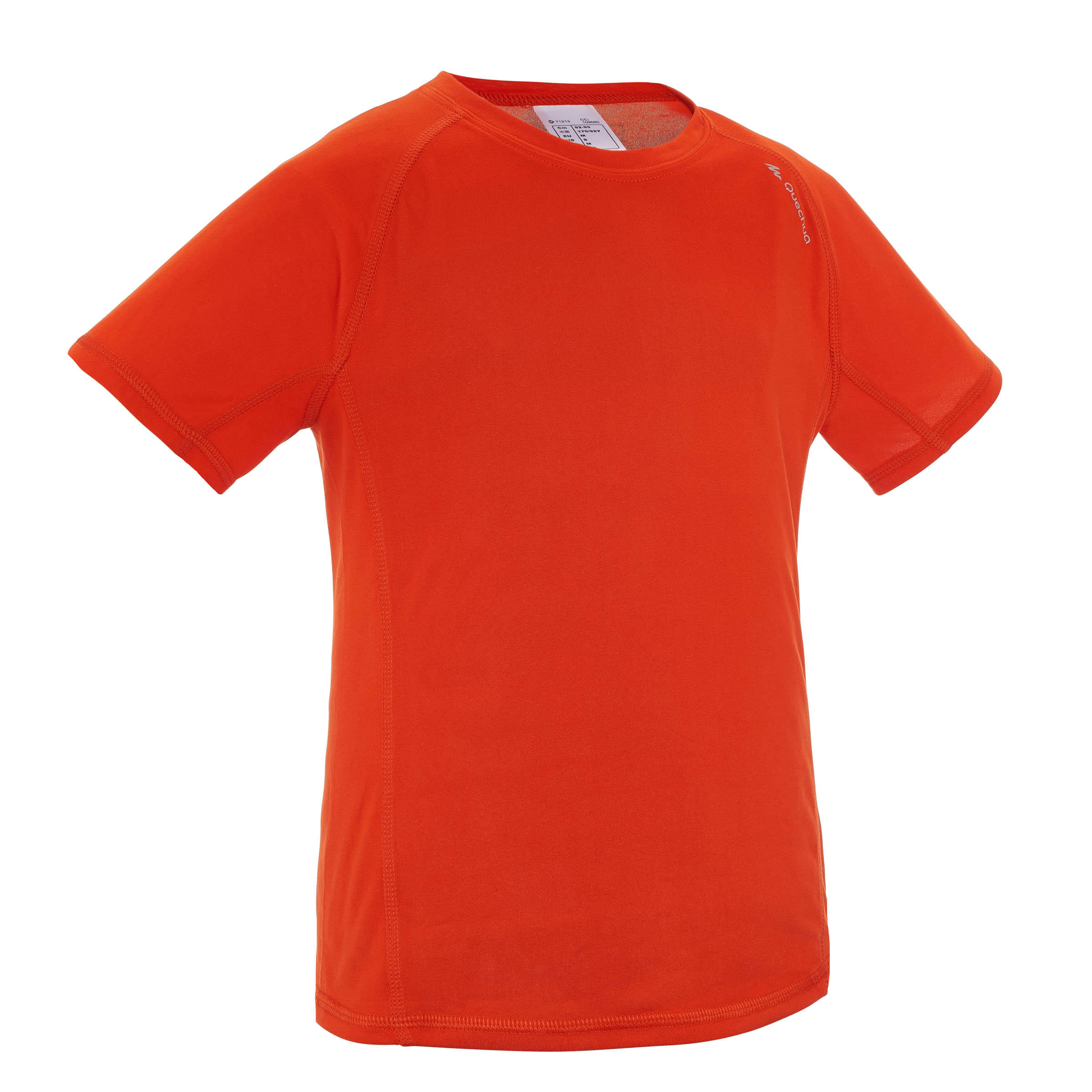 QUECHUA Hike 100 Boy’s Hiking T-Shirt - Red