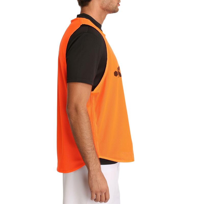 Chasuble réversible rugby bleue orange