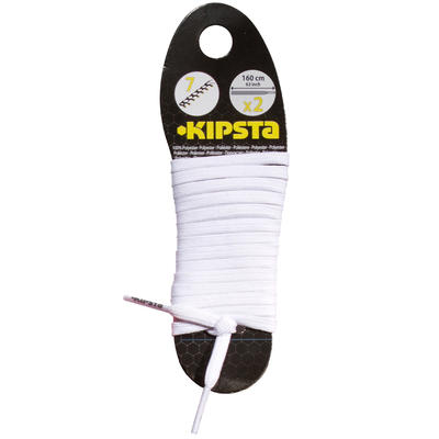 Veters voor voetbalschoenen 160 cm wit