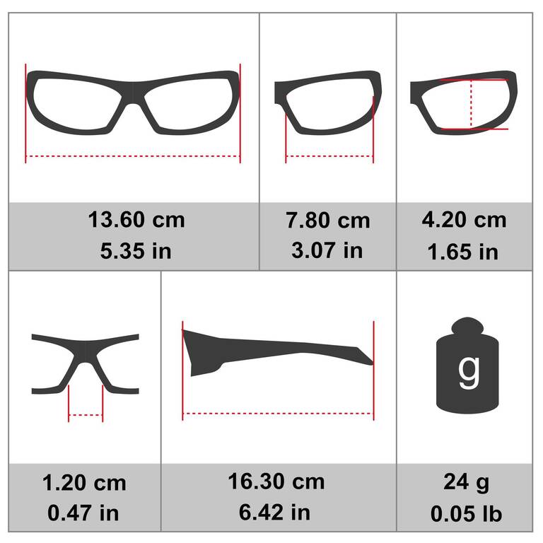 ST 100 Adult's Transparent Category 0 Cycling Sunglasses