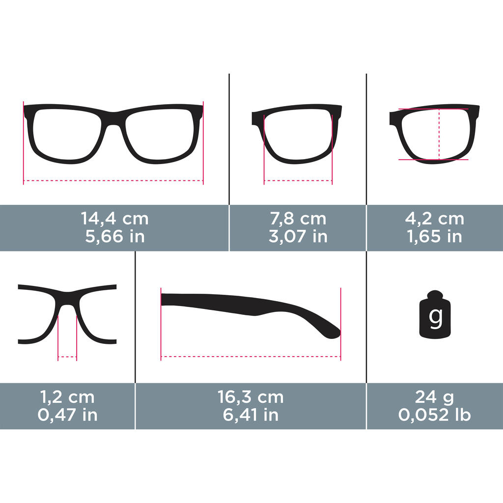 Lunettes de VTT adulte ST 100 grises catégorie 3