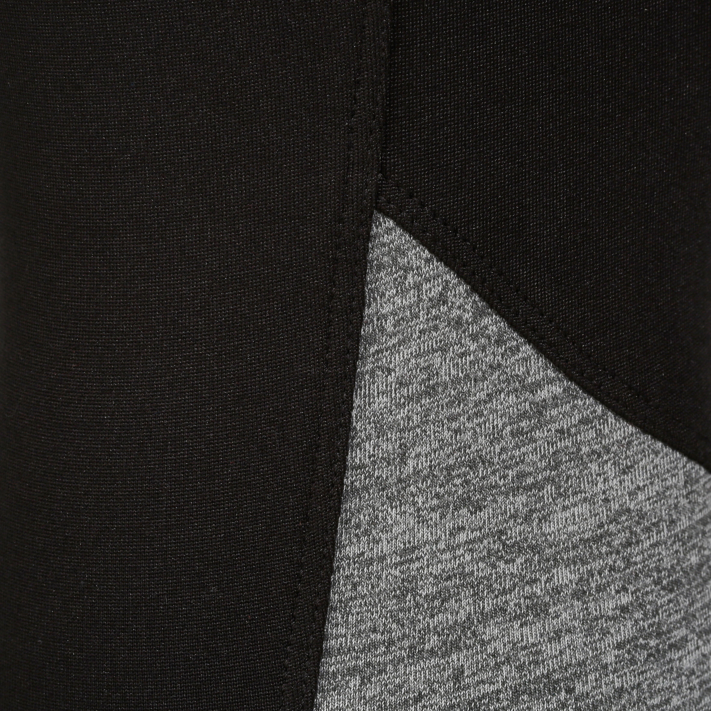 Women's Two-Colour Fitness 7/8 Leggings - Black/White 10/11