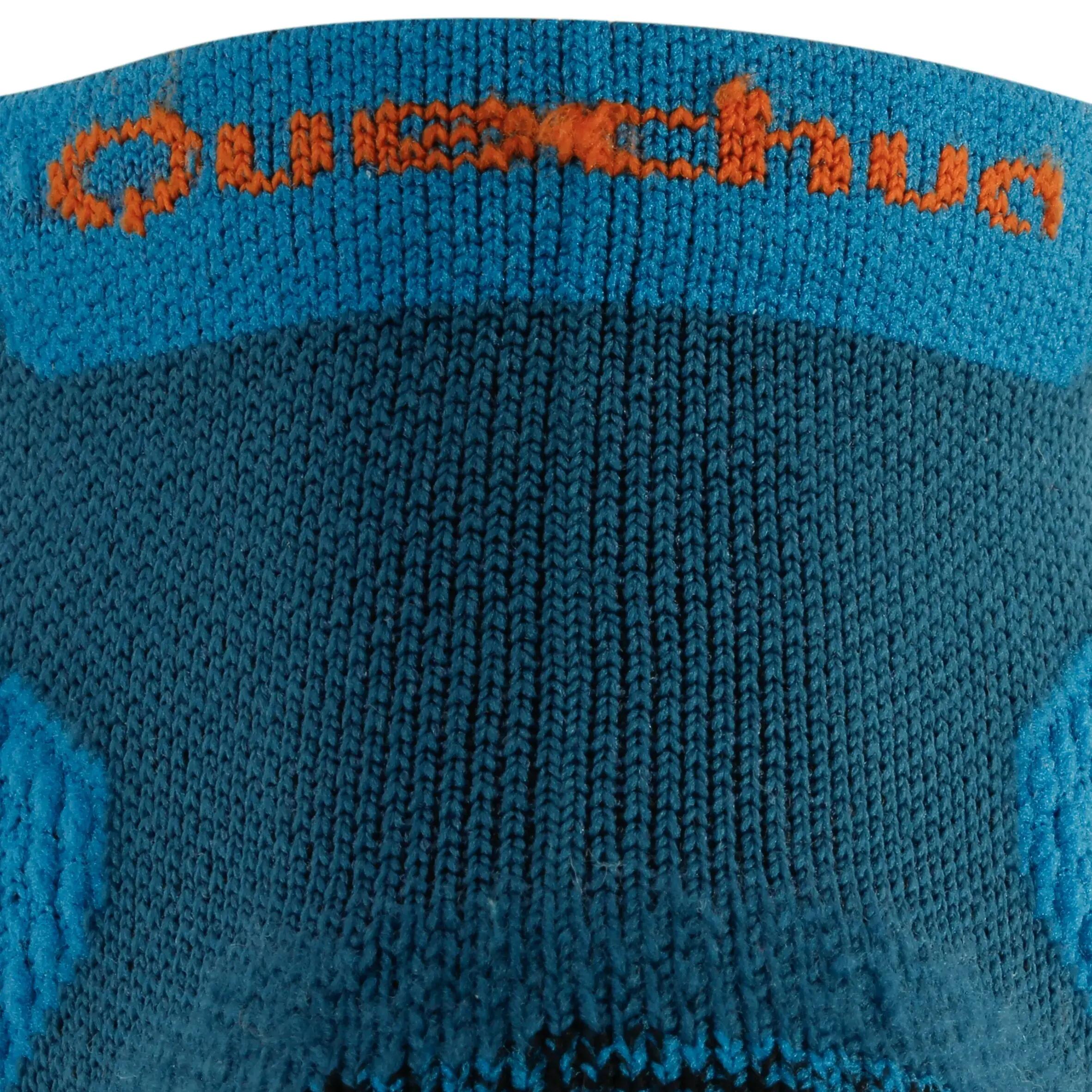 2 pairs of mountain hiking adult mid upper socks Forclaz 500 Blue 5/7
